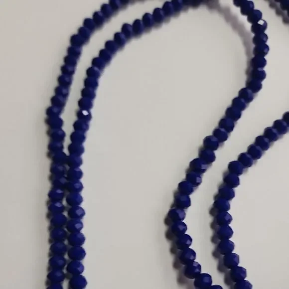 Amrita Singh Blue Shirin Beaded Tassel Boho Pendant Necklace - Picture 4 of 4